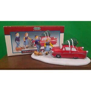 1998 Lemax Village Collection Dickens Village Porcelain Table Piece Cool Wheels